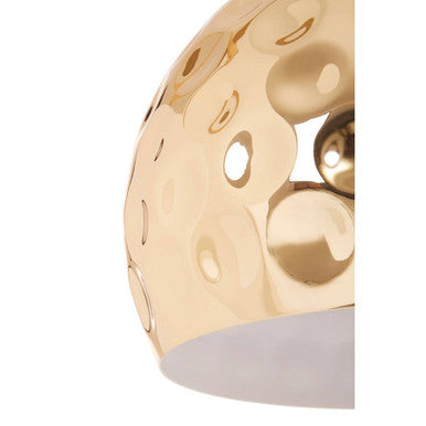 Leni Gold Finish Dome Pendant Light