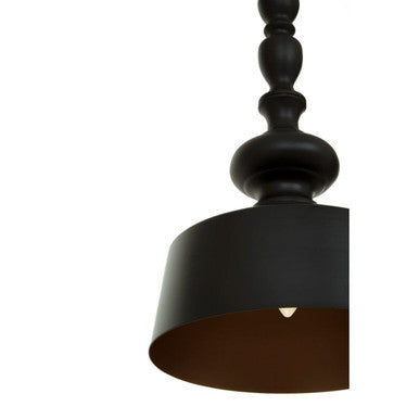 Leni Black Matte Iron Pendant Light - image 4