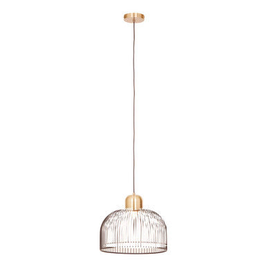 Lenno Black And Antique Brass Pendant Light