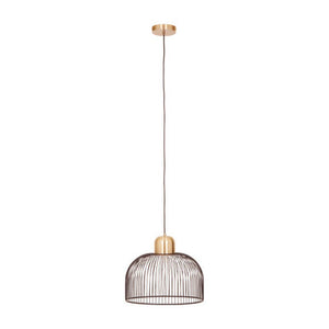 Black and Antique Brass Pendant Light | Lenno