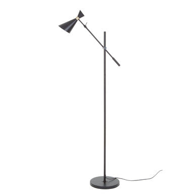 Linox Black And Gold Floor Lamp