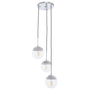 Revive Chrome Finish 3 Pendant Light