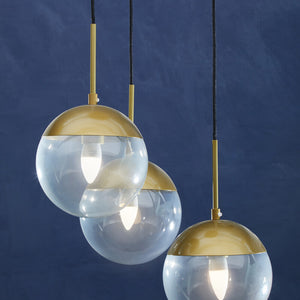 Gold Finish 3 Bulb Pendant Light | Revive