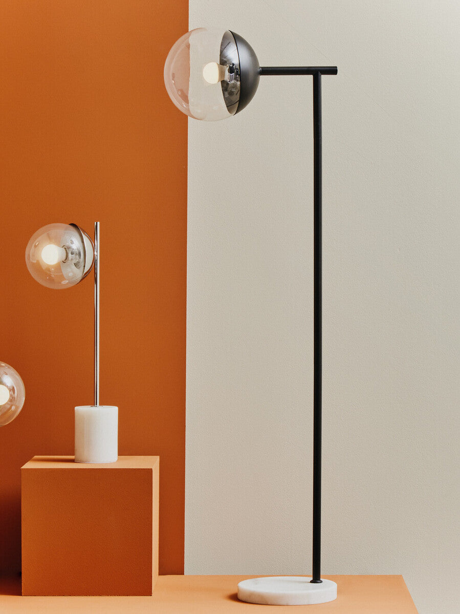 Revive Black Finish Floor Lamp