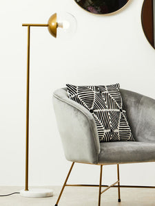 Revive Gold Finish Metal Floor Lamp