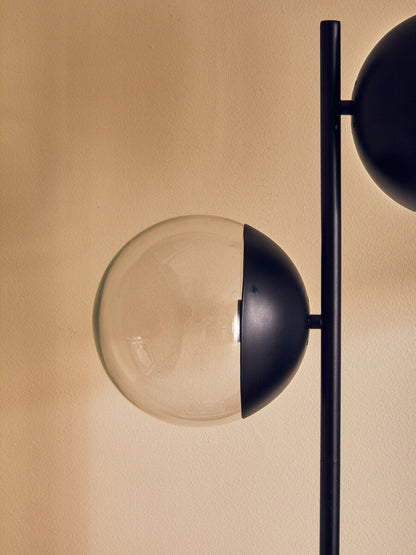Revive Two Light Black Floor Lamp