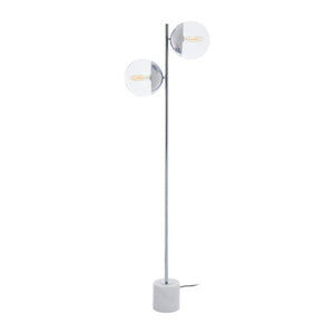 Revive Chrome Finish 2 Light Floor Lamp