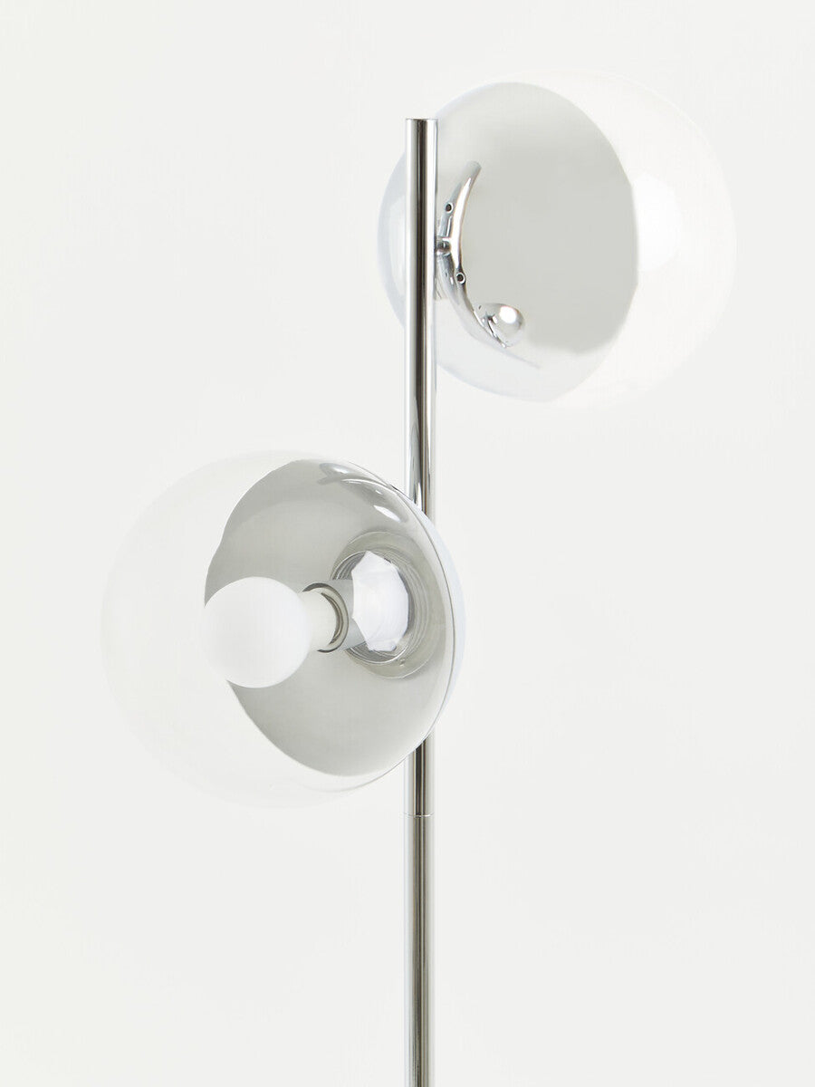 Revive Chrome Finish 2 Light Floor Lamp