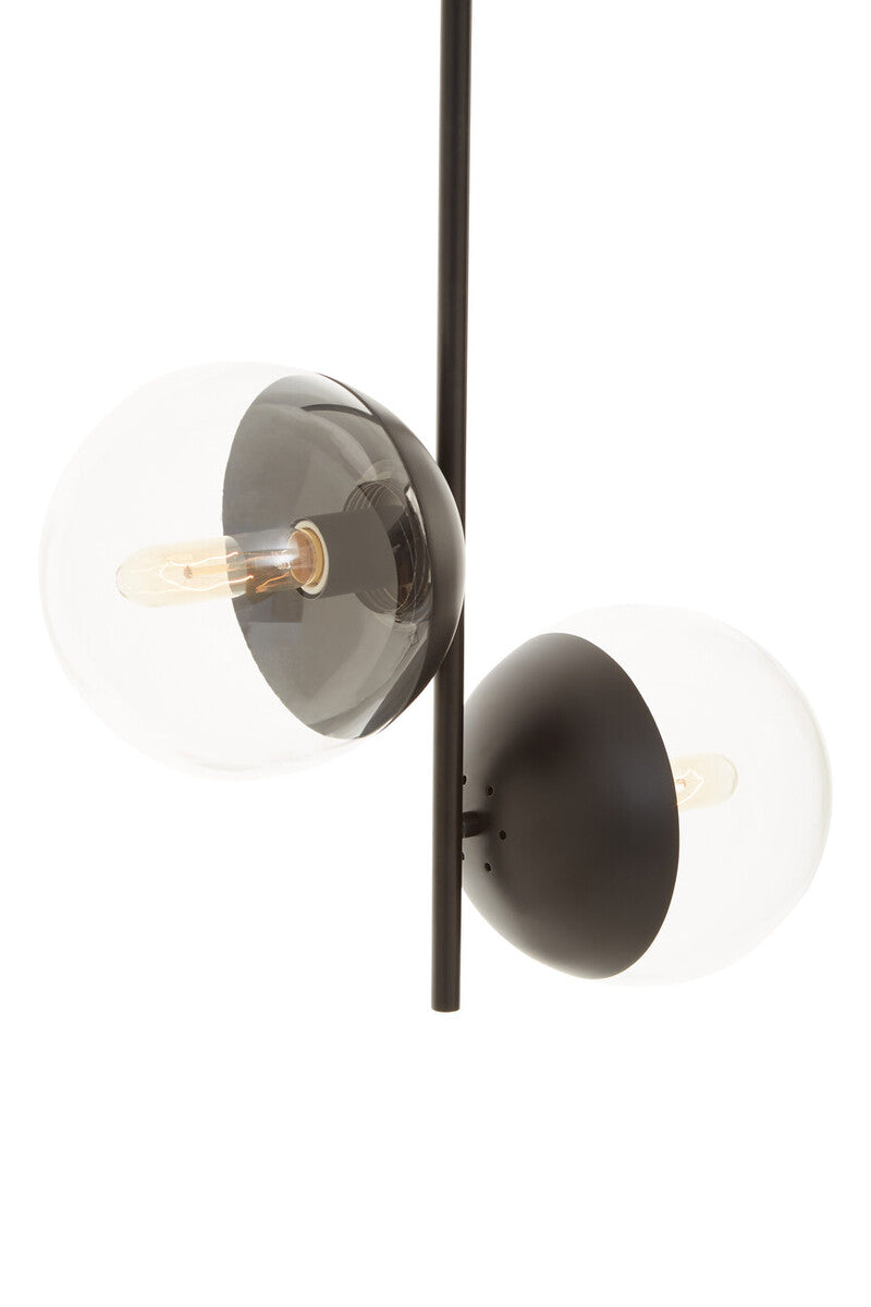 Revive Black Finish 2 Bulb Pendant Light