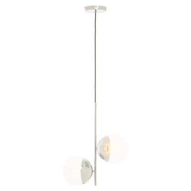 Revive Chrome Finish 2 Bulb Pendant Light
