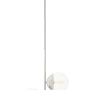 Chrome Finish 2 Bulb Pendant Light | Revive