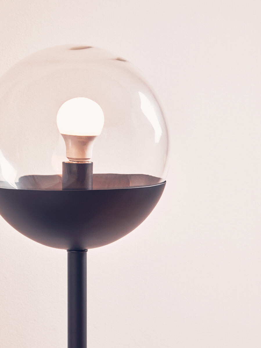 Revive Black Finish Metal Floor Lamp