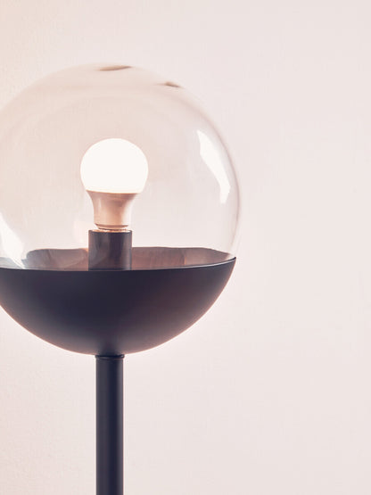 Revive Black Finish Metal Floor Lamp