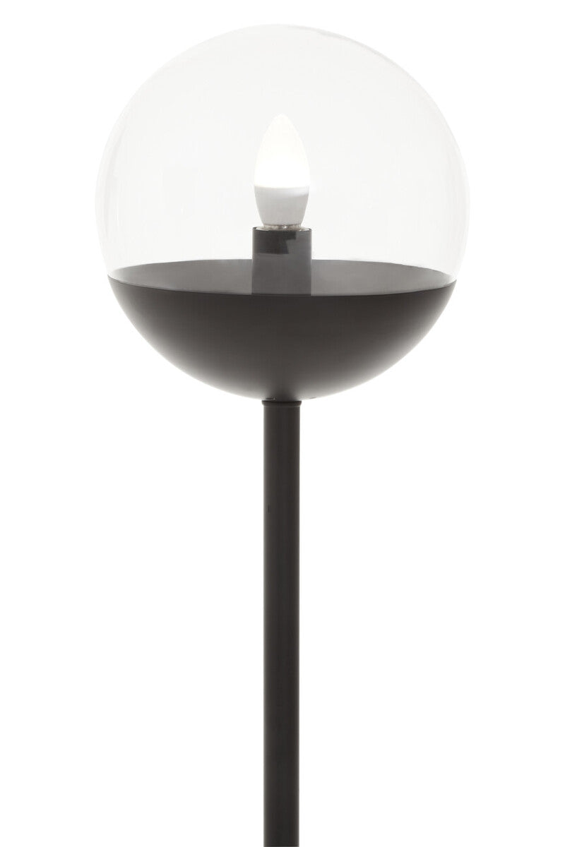 Revive Black Finish Metal Floor Lamp