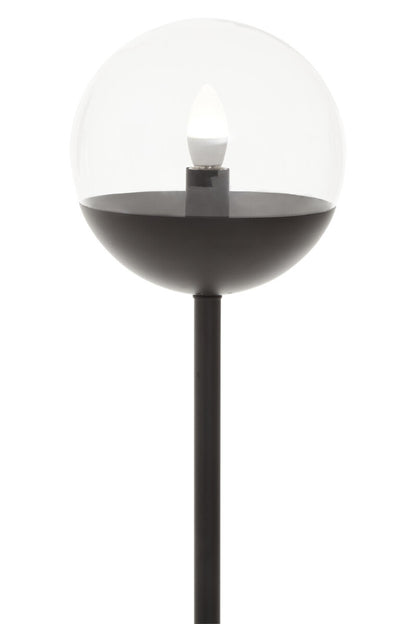 Revive Black Finish Metal Floor Lamp