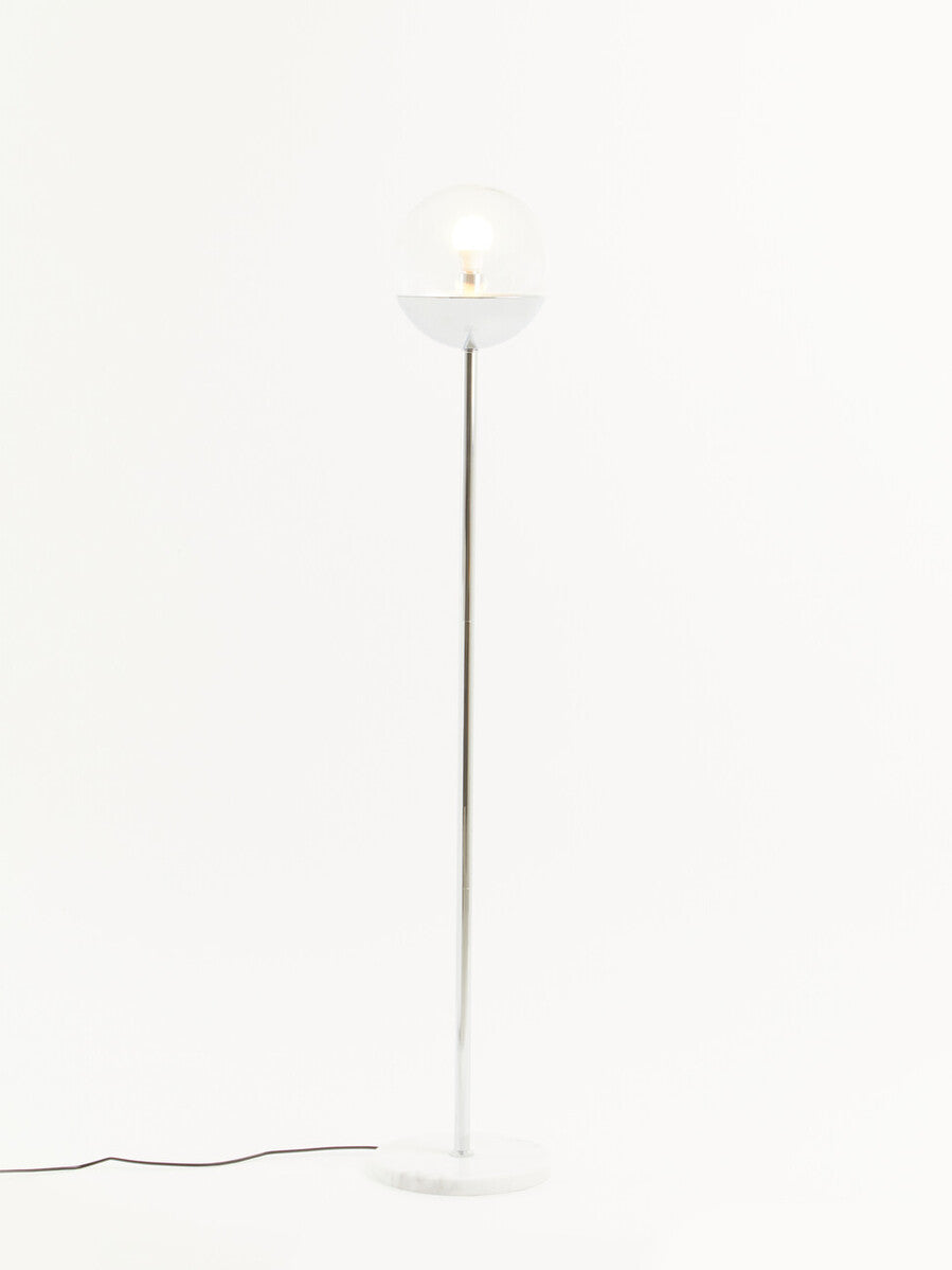 Revive Chrome Finish Metal Floor Lamp