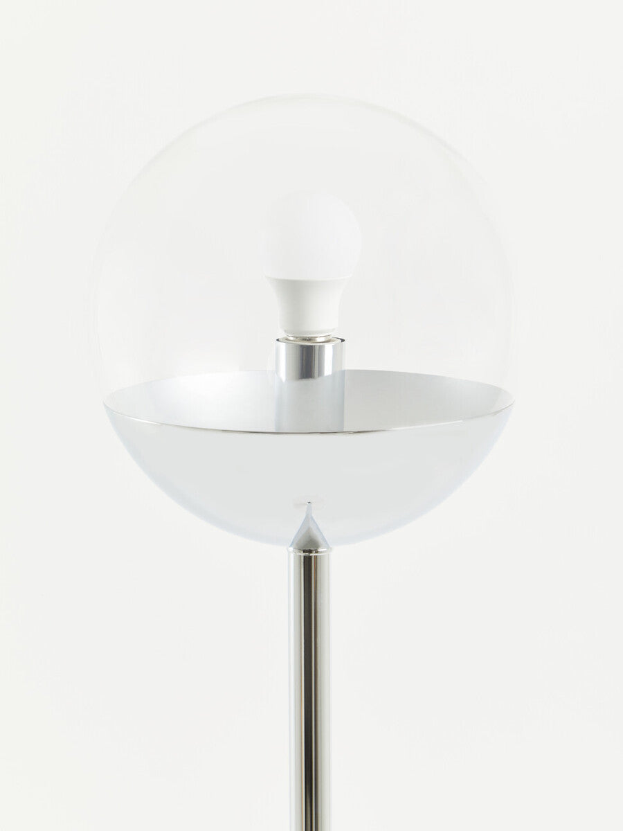 Revive Chrome Finish Metal Floor Lamp