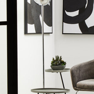 Chrome Finish Metal Floor Lamp | Revive
