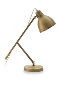 Jasper Adjustable  Desk Lamp in Brass Finish