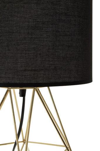 Wyra Black And Gold Finish Table Lamp