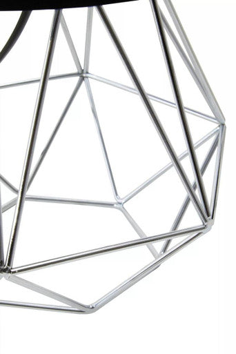 Wyra Black And Chrome Finish Table Lamp