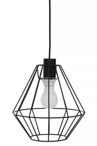 Wyra Black Cage Pendant Light