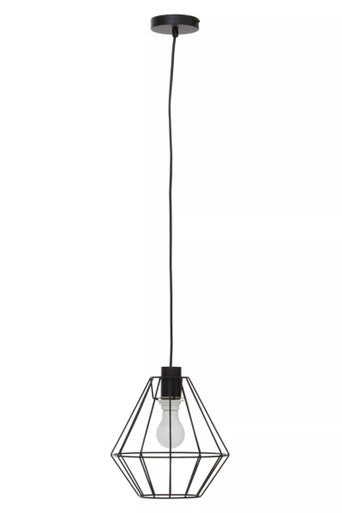 Wyra Black Cage Pendant Light