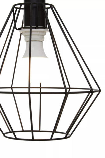 Wyra Black Cage Pendant Light