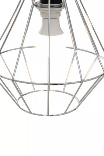 Wyra Chrome Cage Pendant Light
