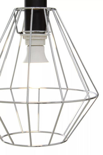 Wyra Chrome Cage Pendant Light