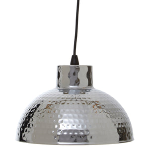 Chrome Finish Iron Pendant Light | New Foundry