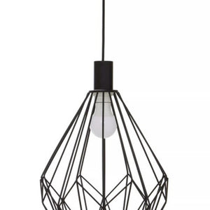 Black Finish Frame Pendant Light | Wyra