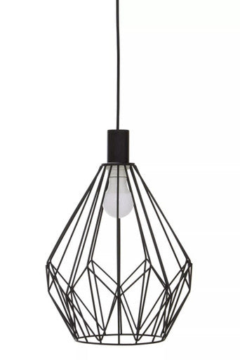 Wyra Black Finish Frame Pendant light