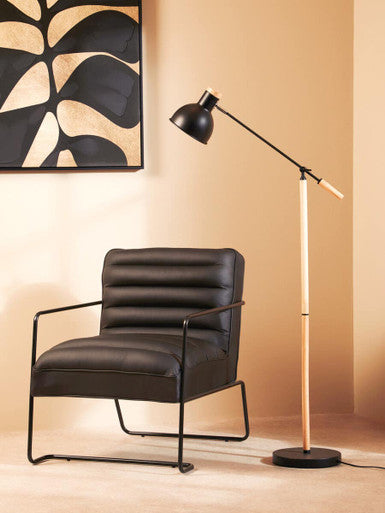 Stockholm Matte Black Floor Lamp