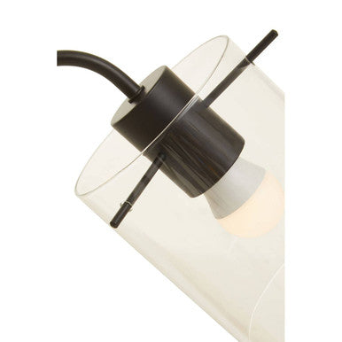 Stockholm Matte Black Curved Table Lamp