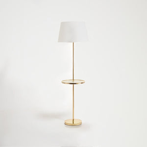 Shiny Brass Tapered Floor Lamp | Stockholm