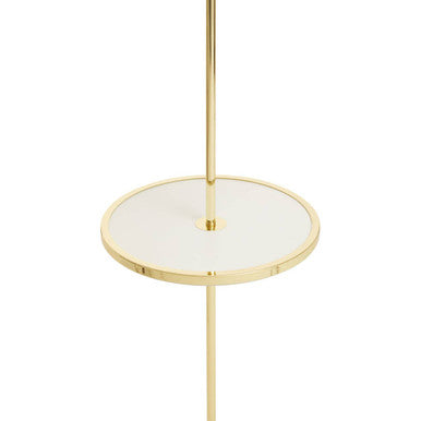 Stockholm Shiny Brass Tapered Floor Lamp