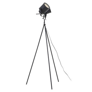 Stockholm Two Spotlight Matte Black Tripod Floor Lamp