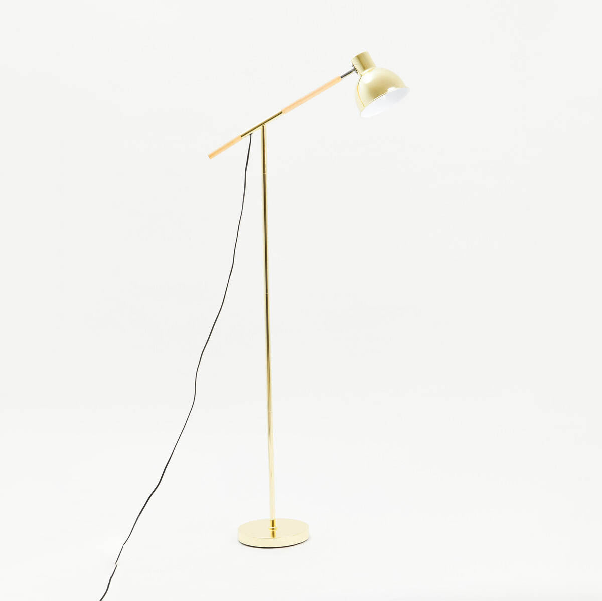Stockholm Shiny Brass Adjustable Floor Lamp