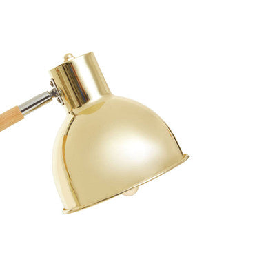 Stockholm Shiny Brass Adjustable Floor Lamp