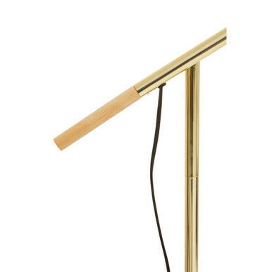 Stockholm Shiny Brass Adjustable Floor Lamp
