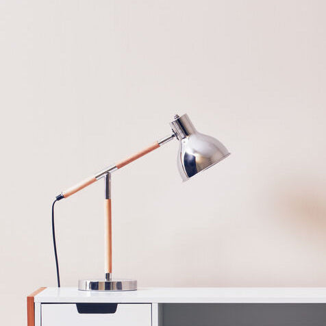 Stockholm Adjustable Desk Lamp in  Chrome Finish