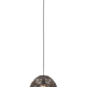 Black Paper Rope Pendant Light | Jaya