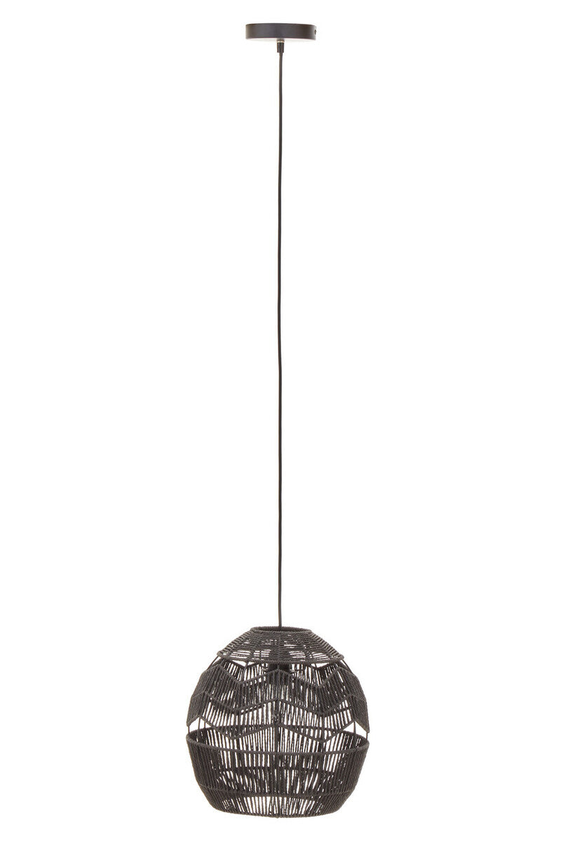 Jaya Black Paper Rope Pendant Light - Image 3