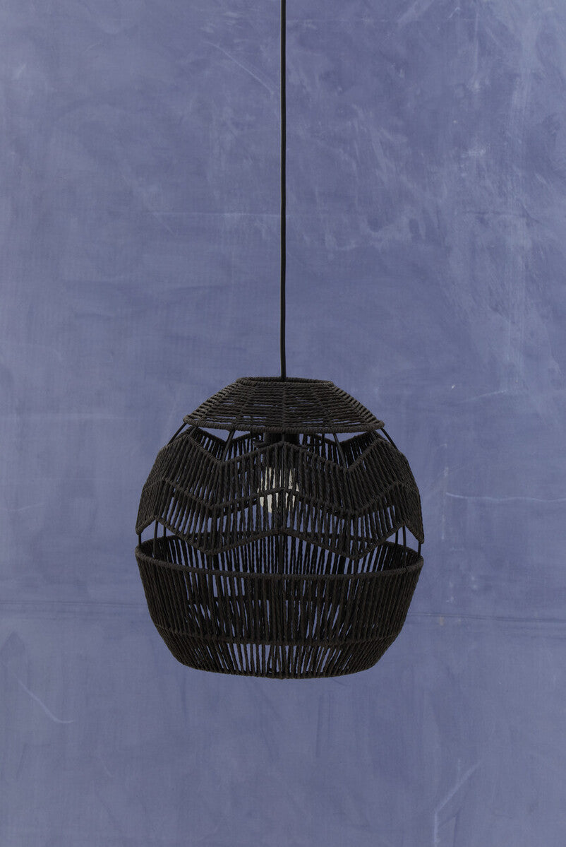 Jaya Black Paper Rope Pendant Light - Image 8