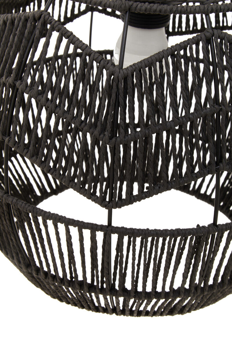 Jaya Black Paper Rope Pendant Light - Image 12