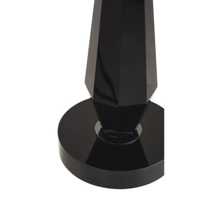 Hexum Black Crystal Table Lamp With Metal Base