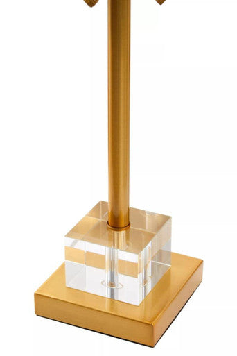 Herta Gold Finish Palm Tree Design Table Lamp - image 3
