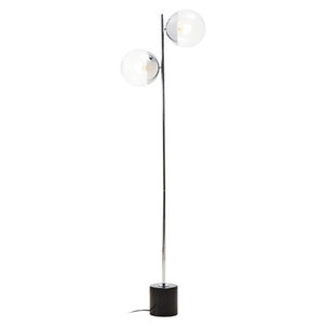 Revive Silver Finish Metal Floor Lamp