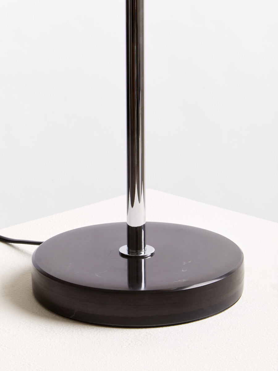 Revive Two Light Silver and Black Marble Table Lamp